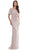 Marsoni by Colors MV1281 - Flutter Sleeve Evening Dress Special Occasion Dress 4 / Champagne