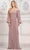 Marsoni by Colors MV1285 - Bishop Sleeve Ruched Evening Dress Special Occasion Dress 6 / Mauve