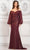 Marsoni by Colors MV1286 - Off Shoulder Bishop Sleeve Formal Gown Special Occasion Dress 6 / Wine