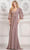 Marsoni by Colors MV1287 - Quarter-Length Puff Sleeve Formal Gown Special Occasion Dress 6 / Latte