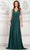 Marsoni by Colors MV1292 - Ruched A-Line Evening Dress Special Occasion Dress 6 / Deep Green