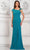 Marsoni by Colors MV1296 - Asymmetric Neck Side Slit Formal Gown Special Occasion Dress