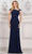 Marsoni by Colors MV1296 - Asymmetric Neck Side Slit Formal Gown Special Occasion Dress