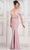 Marsoni by Colors MV1297 - Tulip Sleeve Evening Dress Special Occasion Dress 4 / Rose