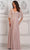 Marsoni by Colors MV1302 - Cape Sleeve A-Line Formal Dress Mother of the Bride Dresses 16 / Mauve