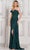 Marsoni by Colors MV1304 - Strapless Draped Evening Dress Special Occasion Dress 4 / Deep Green