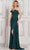 Marsoni by Colors MV1304 - V-Neck Ruched Bodice Prom Dress Prom Dresses 14 / Black