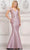 Marsoni by Colors MV1309 - Floral Appliqued Mermaid Formal Gown Special Occasion Dress 4 / Dusty Rose