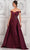 Marsoni by Colors MV1310 - Ruched Bodice Overskirt Formal Gown Special Occasion Dress 6 / Wine