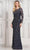 Marsoni by Colors MV1321 - Illusion Bateau Evening Dress Special Occasion Dress 4 / Navy