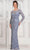 Marsoni by Colors MV1321 - Illusion Bateau Evening Dress Special Occasion Dress 4 / Vintage Blue