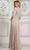 Marsoni by Colors MV1322 - Quarter Sleeve Beaded Evening Dress Special Occasion Dress