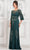 Marsoni by Colors MV1323 - Beaded A-Line Evening Dress Special Occasion Dress 6 / Deep Green