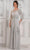 Marsoni by Colors MV1323 - Beaded A-Line Evening Dress Special Occasion Dress 6 / Silver