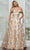 Marsoni by Colors MV1324 - Fold-Over Sweetheart Jacquard Formal Gown Mother of the Bride Dresses