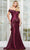 Marsoni by Colors MV1332 - Off-Shoulder Bead Embellished Prom Gown. Mother of the Bride Dresses