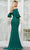 Marsoni by Colors MV1337 - Ruched Quarter Sleeve Evening Gown Mother of the Bride Dresses