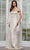 Marsoni by Colors MV1346 - Jeweled Jacquard Evening Dress Mother of the Bride Dresses