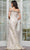 Marsoni by Colors MV1346 - Jeweled Jacquard Evening Dress Mother of the Bride Dresses