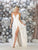 May Queen Bridal RQ7738 - Floral Appliqued Evening Dress Wedding Dresses 2 / White