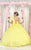 May Queen LK203 - Ruffled Sleeve Beaded Ballgown Special Occasion Dress