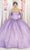 May Queen LK209 - Strapless Polka Dot Ballgown Ball Gowns 4 / Lilac