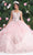 May Queen LK218 - Glitter Corset Ballgown Quinceanera Dresses 4 / Blush