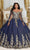 May Queen LK221 - Cape Sleeve Corset Ballgown Quinceanera Dresses 4 / Navy