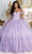 May Queen LK236 - Off Shoulder Butterfly Ballgown Special Occasion Dress 4 / Lilac