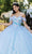 May Queen LK247 - Floral Off-Shoulder Ballgown Quinceanera Dresses