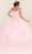 May Queen LK260 - Off Shoulder Floral Ballgown Special Occasion Dress