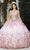 May Queen LK261 - Embellished Basque Ballgown Quinceanera Dresses 2 / Rose Gold