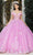 May Queen LK262 - Illusion Floral Applique Ballgown Quinceanera Dresses 4 / Dusty Rose