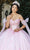 May Queen LK263 - Floral Embroidery Basque Ballgown Quinceanera Dresses