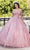 May Queen LK264 - Sequin Basque Ballgown Quinceanera Dresses 2 / Rose Gold