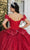 May Queen LK265 - Sequin Off-Shoulder Ballgown Quinceanera Dresses