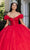 May Queen LK266 - Ruffle Off-Shoulder Ballgown Quinceanera Dresses