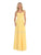 May Queen - MQ1145 Strapless Sweetheart Ruched Bodice A-Line Gown Bridesmaid Dresses 4 / Yellow