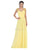 May Queen - MQ1275 Finely-Tucked Bodice Sweetheart Neck A-Line Dress Bridesmaid Dresses 4 / Yellow