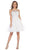 May Queen MQ1643 - Lace Applique Cocktail Dress Cocktail Dresses 2 / White