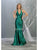 May Queen MQ1740 - Metallic Halter Evening Dress Prom Dresses 4 / Metalic/Gold