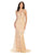 May Queen MQ1758 - Soutache Sheath Evening Gown Evening Dresses 14 / Ivory