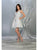 May Queen MQ1777 - Glitter Deep V-Neck Cocktail Dress Cocktail Dresses