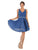 May Queen - MQ1777 Sleeveless V-Neck Glitter A-Line Dress Cocktail Dresses 2 / Royal Blue