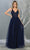 May Queen MQ1798 - Sleeveless Plunging V-Neck Prom Gown Prom Dresses