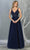 May Queen MQ1798 - Sleeveless Plunging V-Neck Prom Gown Prom Dresses