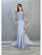 May Queen MQ1811 - Embroidered Top Scoop Formal Dress Mother of the Bride Dresses L / Navy