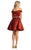 May Queen - MQ1815 Satin A-Line Cocktail Dress Homecoming Dresses