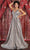 May Queen MQ1845 - V-Neck Beaded Long Gown Prom Dresses 18 / Bronze