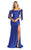 May Queen MQ1858 - Off Shoulder Evening Gown Prom Dresses 2 / Royal